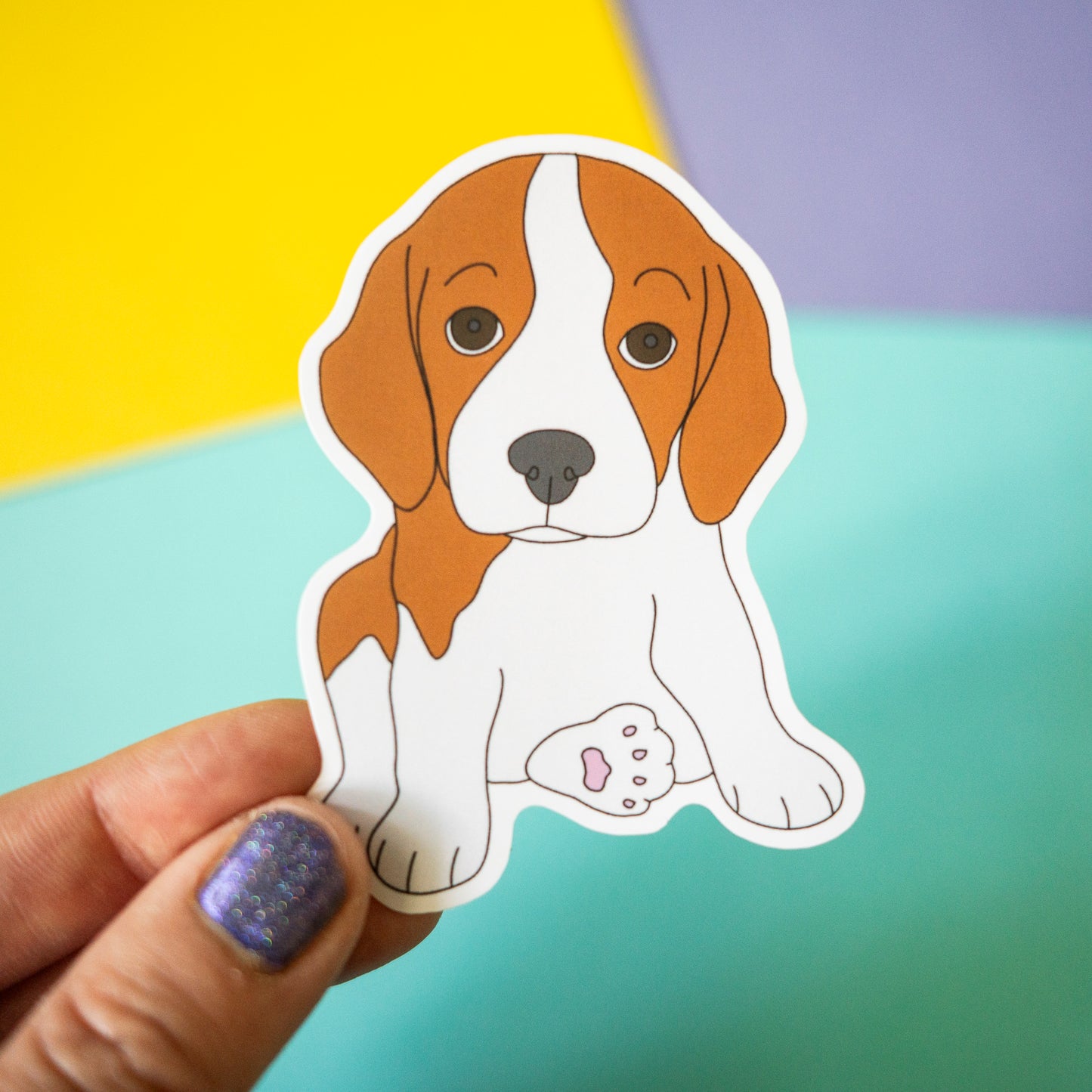 Beagle Puppy 3" Sticker
