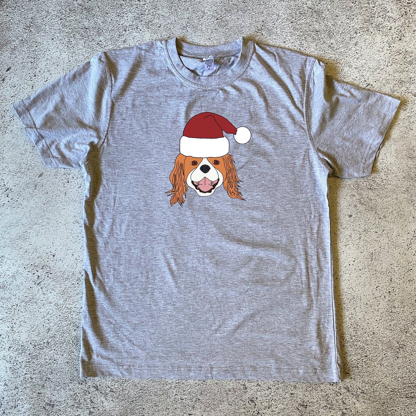 Blenheim King Charles Cavalier Spaniel Christmas Unisex T-Shirt
