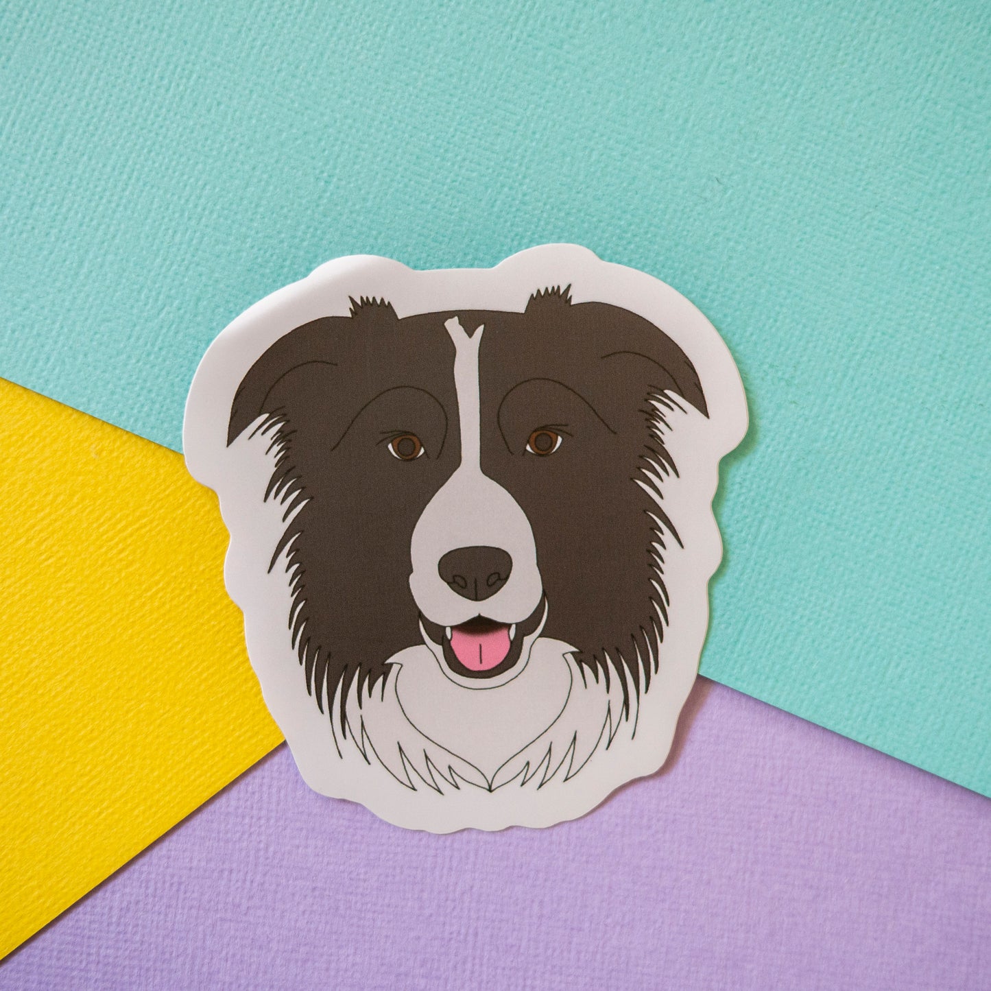 Border Collie 3" Sticker - Black