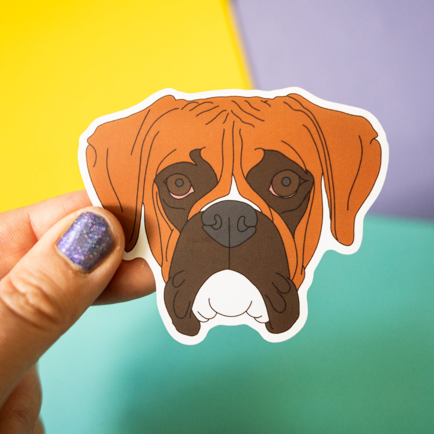 Boxer 3" Sticker