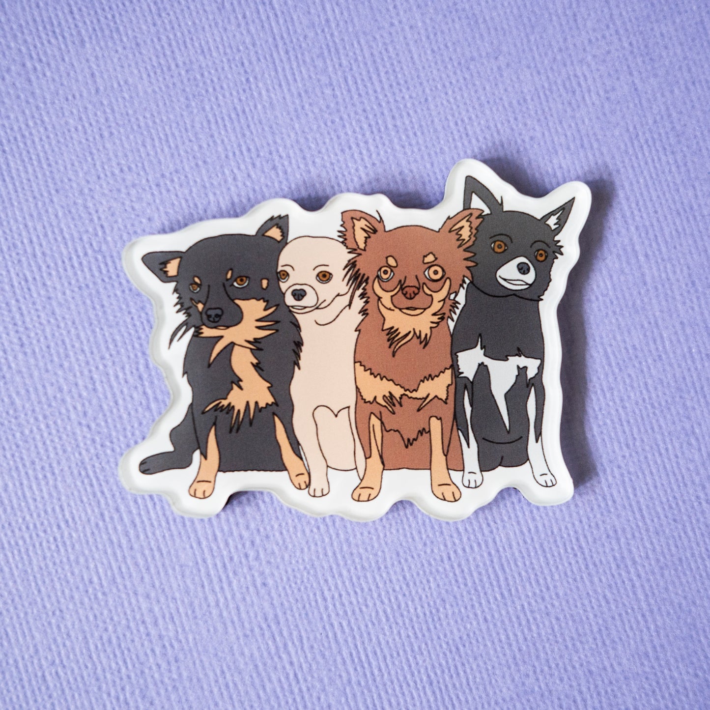 Chihuahua Acrylic Fridge Magnet