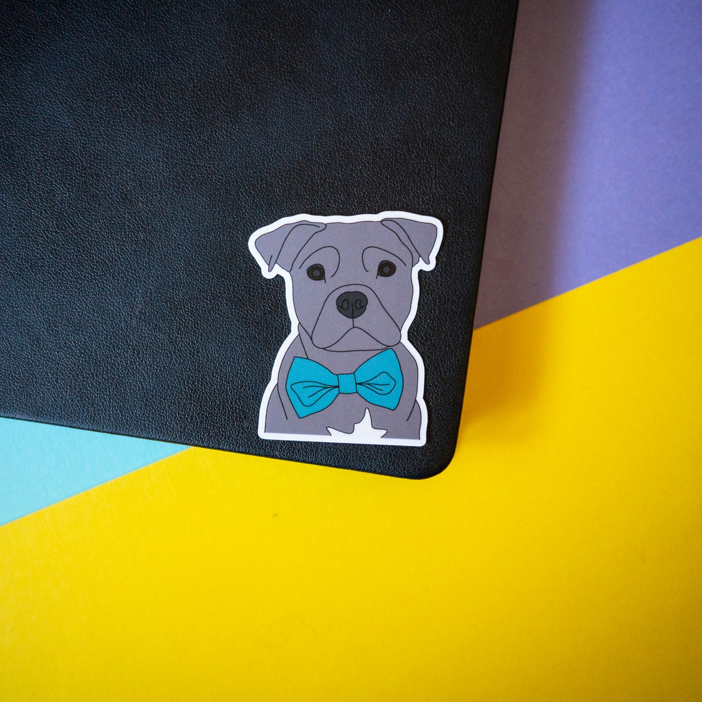 Dapper Dog 3" Sticker - Staffy