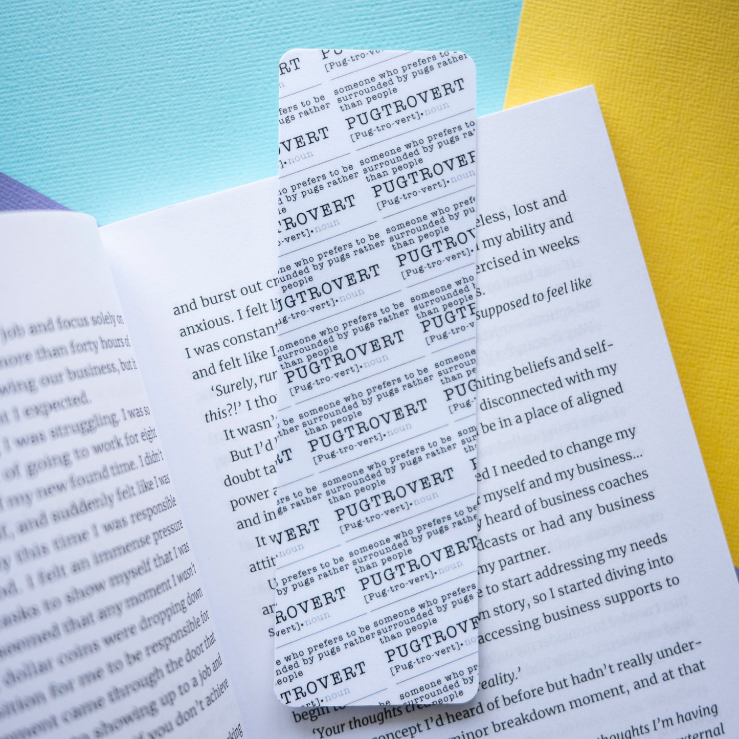 Pugtrovert Bookmark