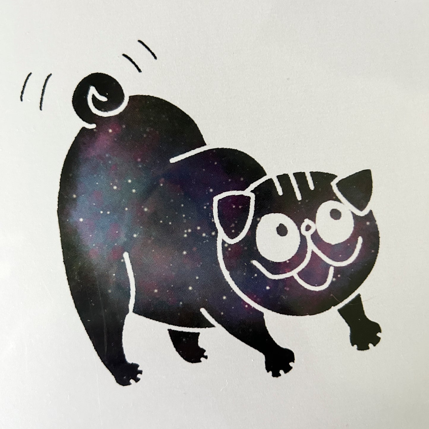 Limited Edition: Cosmic Downward Pug Art Print