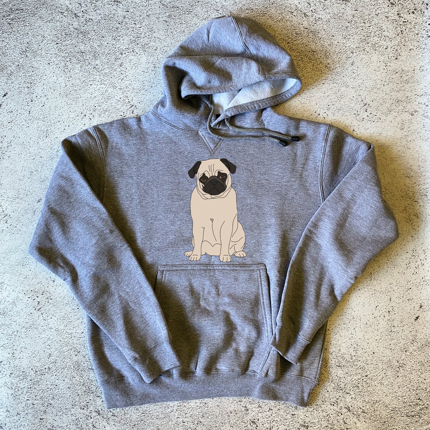 Fawn Pug Hoodie