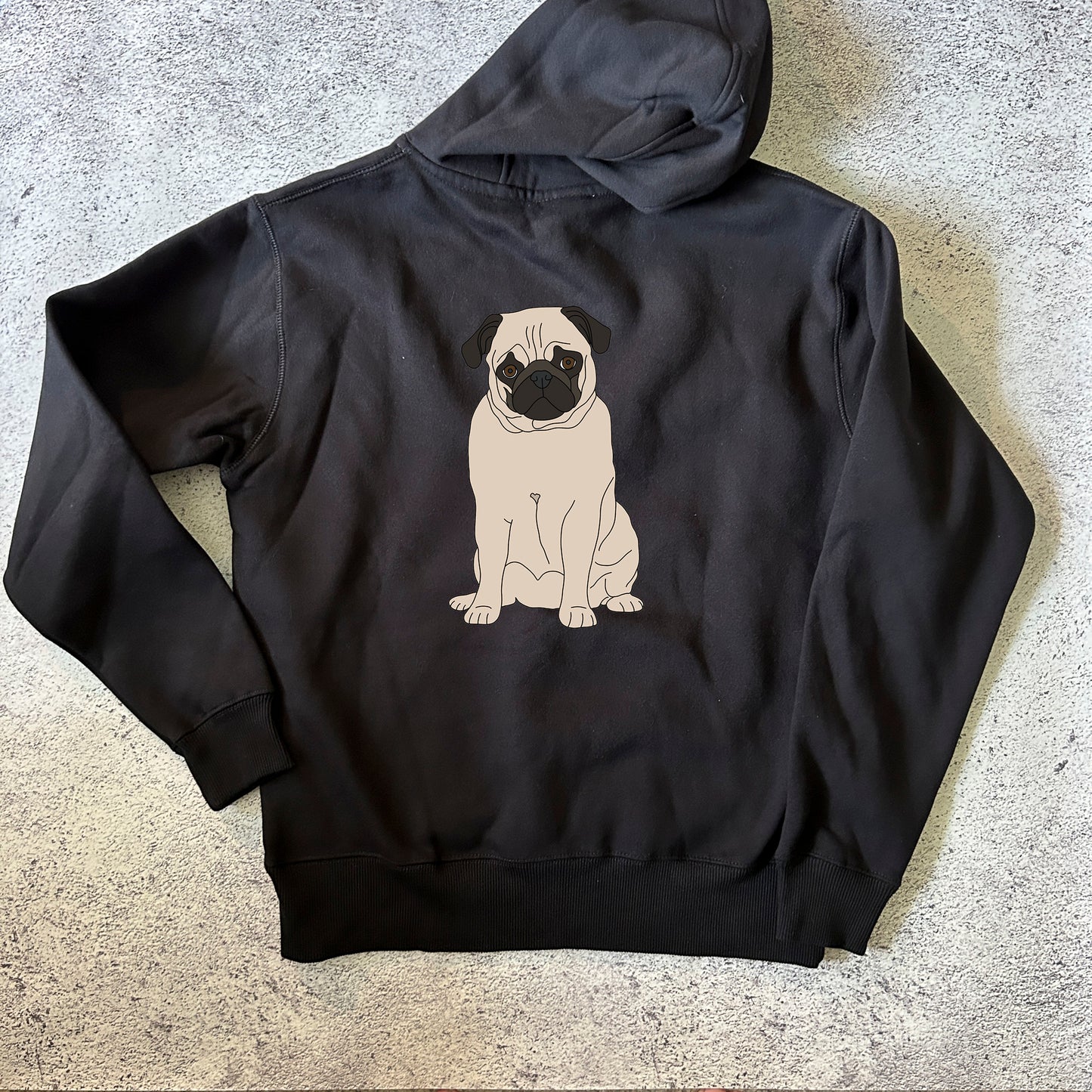 Fawn Pug Hoodie