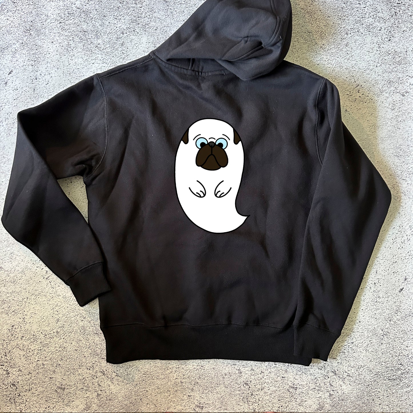 Ghost Pug Hoodie