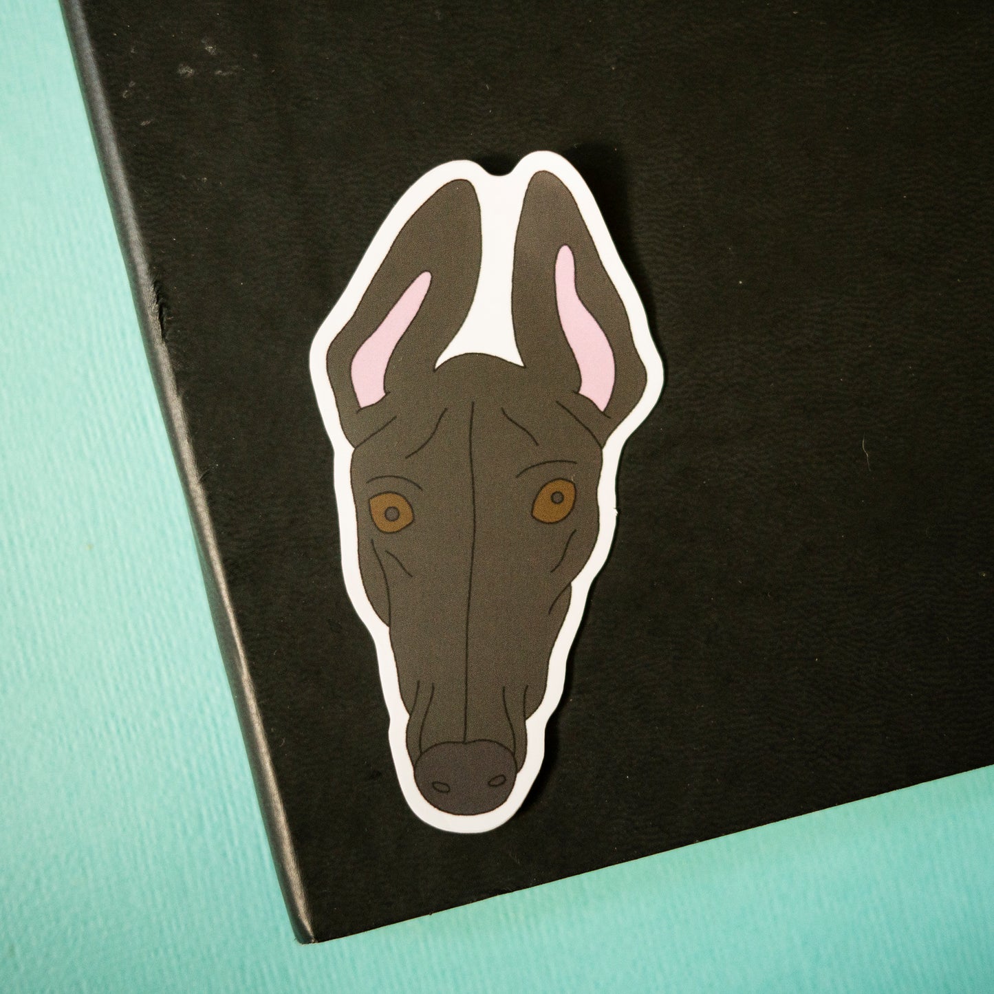Greyhound 3" Sticker - Black