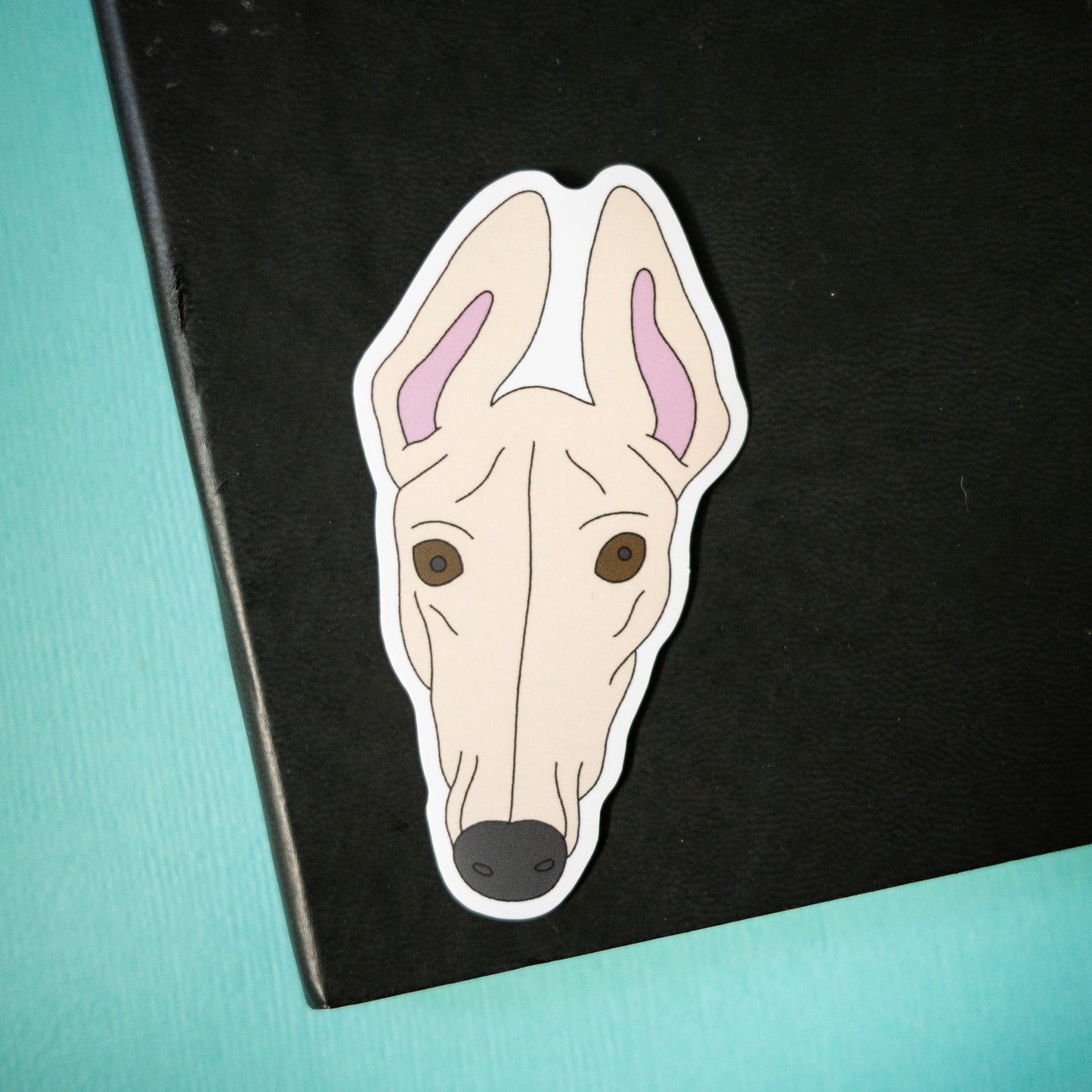 Greyhound 3" Sticker - Fawn