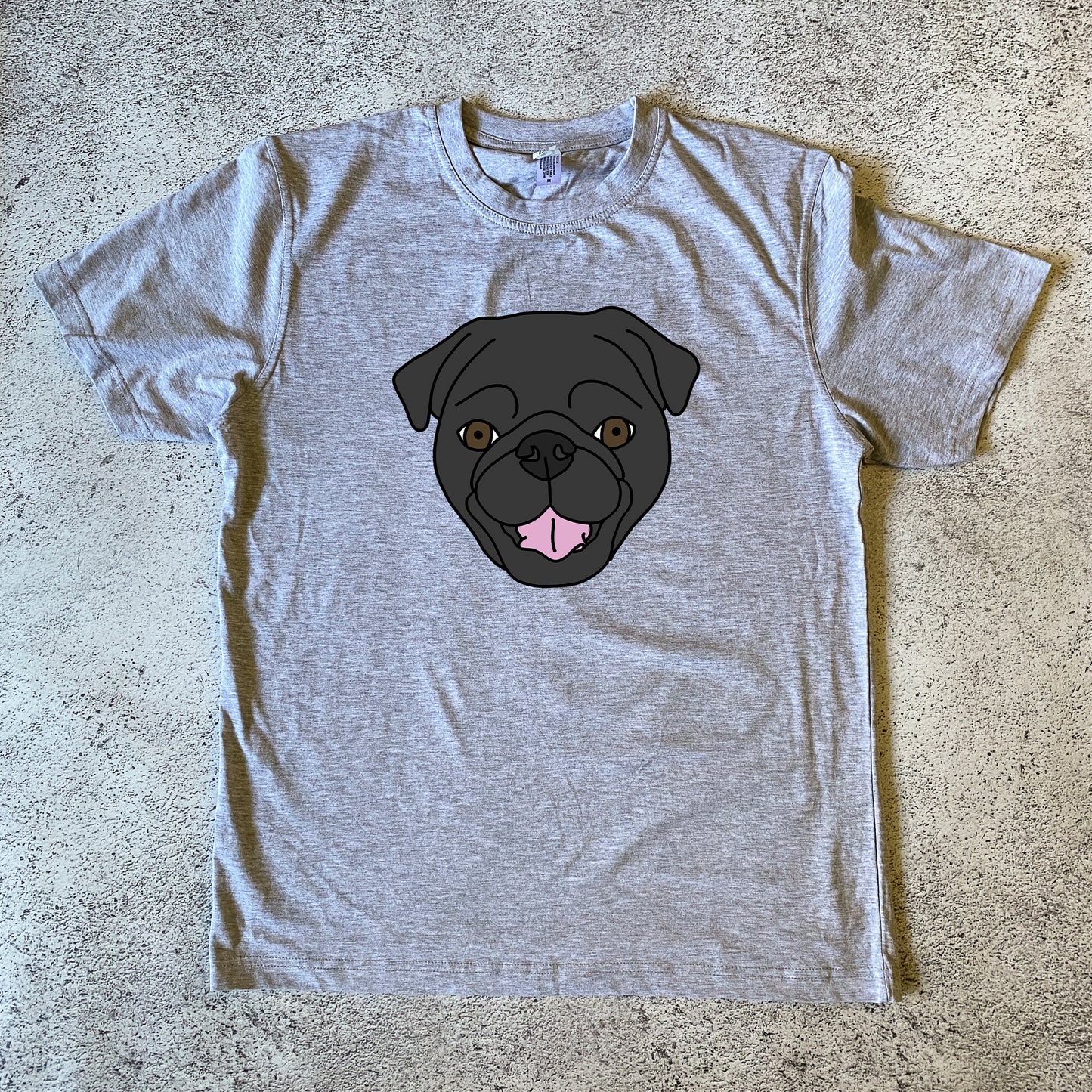 Happy Pug Unisex T-Shirt