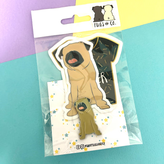 Faceless Fawn Pug Set - OG Packaging