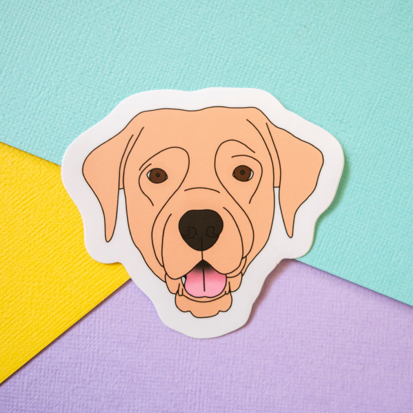 Labrador 3" Sticker - Yellow