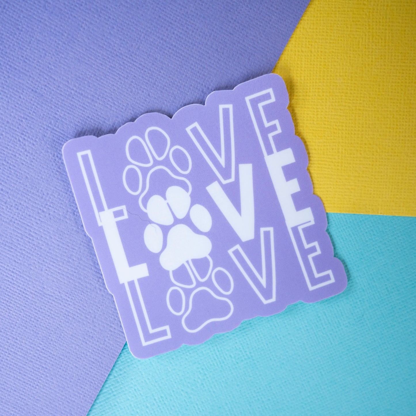 Love Paw 3" Sticker