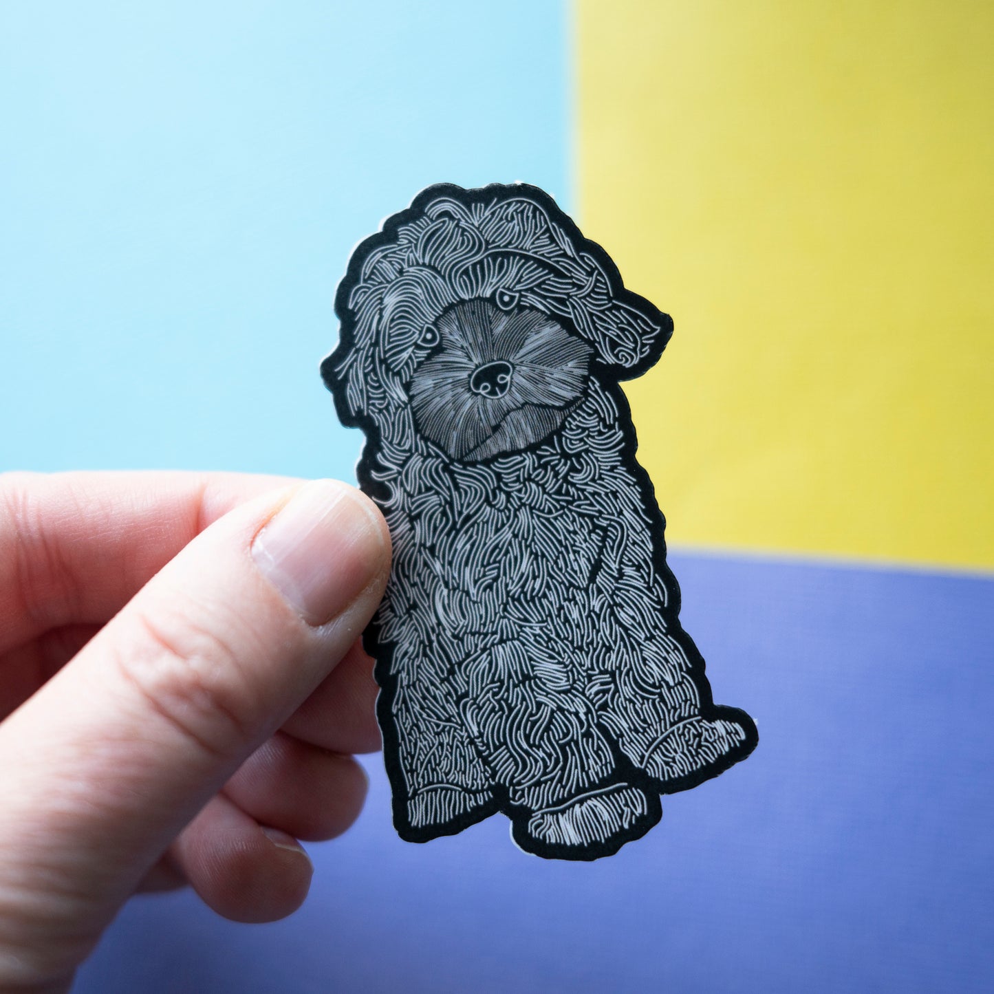 Oodle 3" Sticker - White