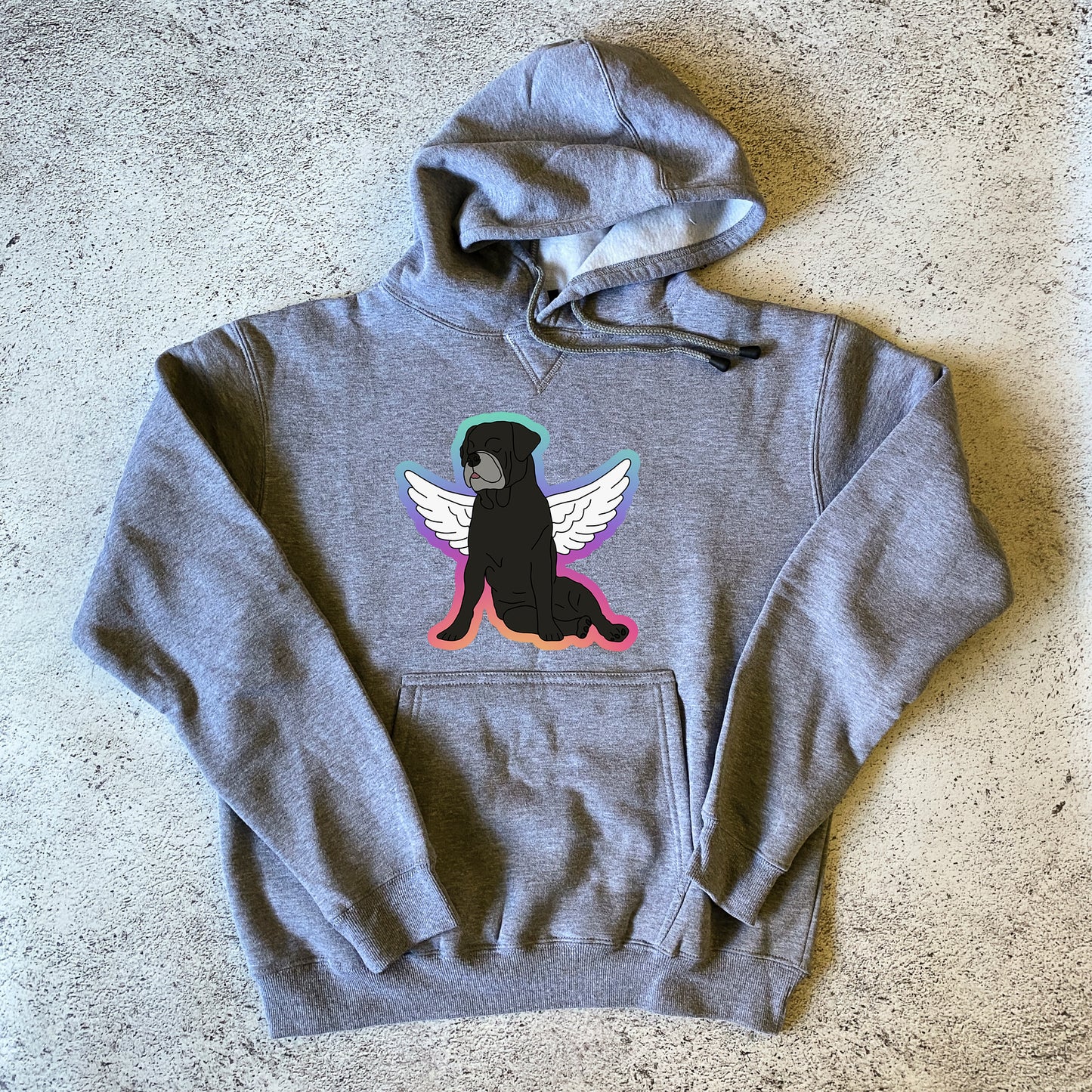 Custom Memorial Pet Portrait Hoodie - One Pet