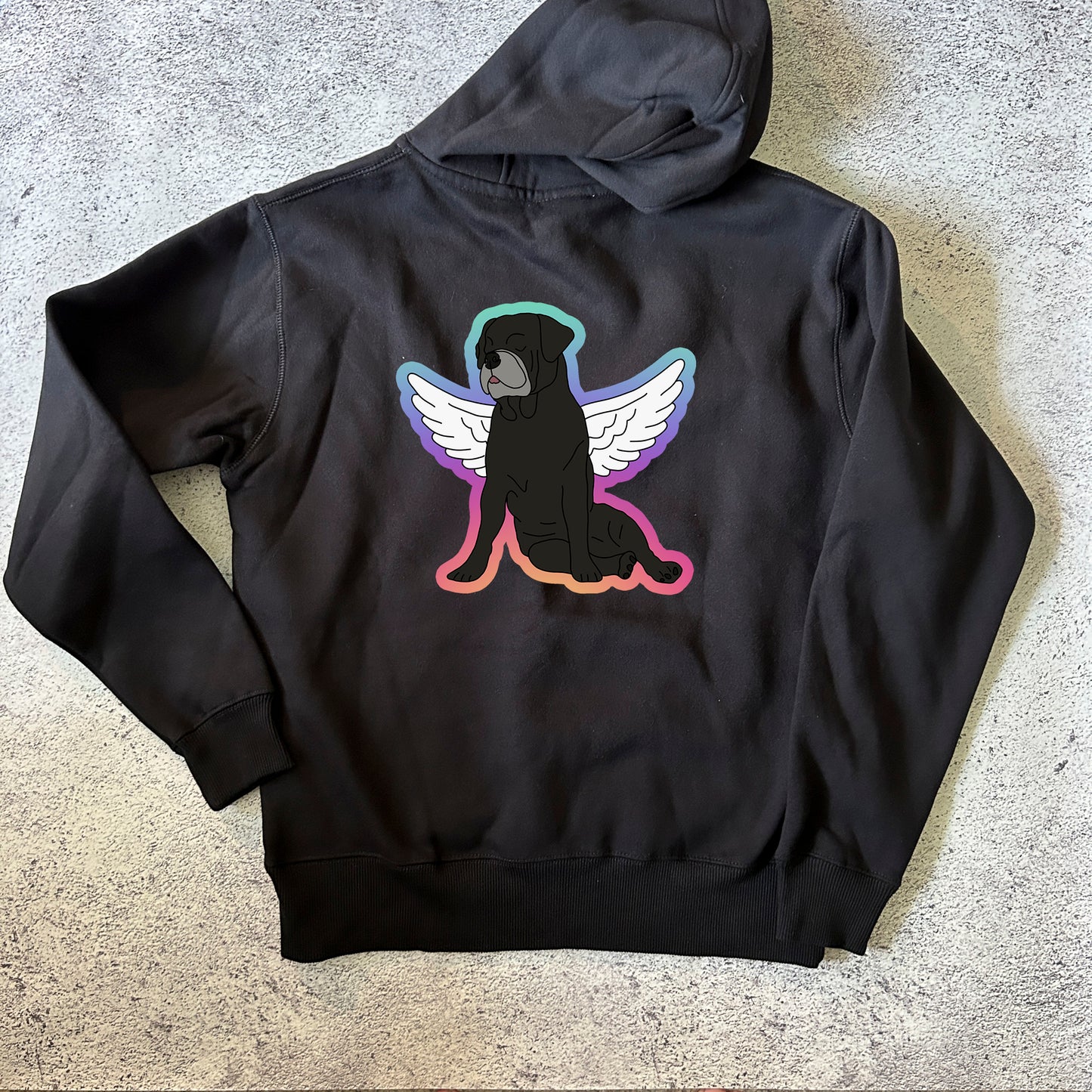 Custom Memorial Pet Portrait Hoodie - One Pet
