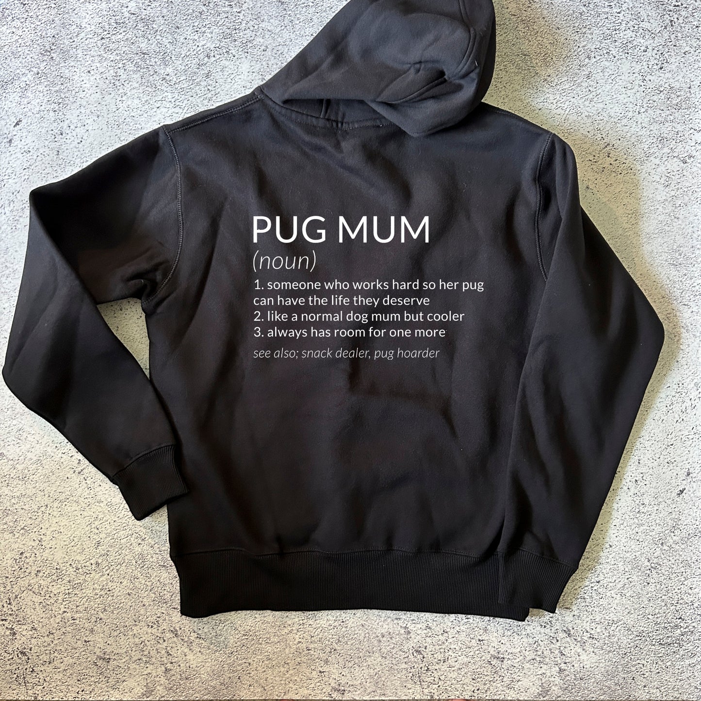 Pug Mum Definition Hoodie