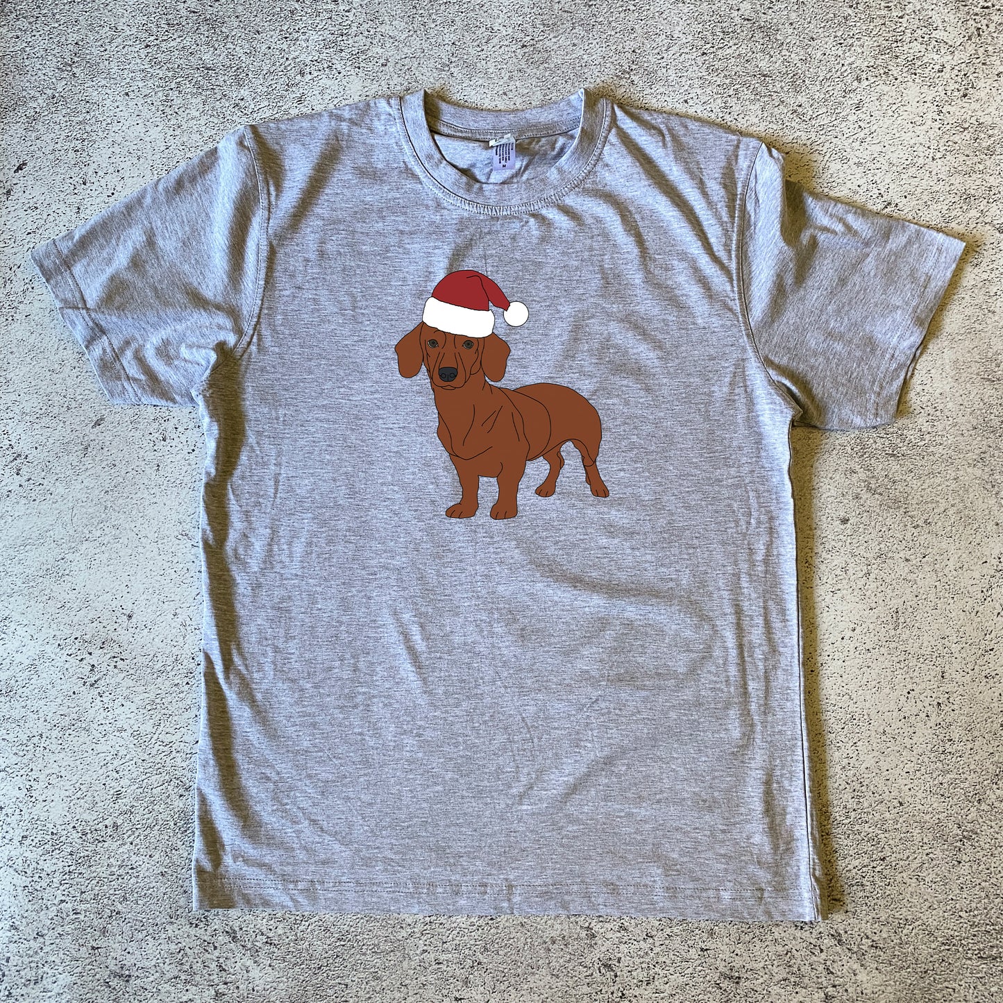 Red Dachshund Christmas Unisex T-Shirt