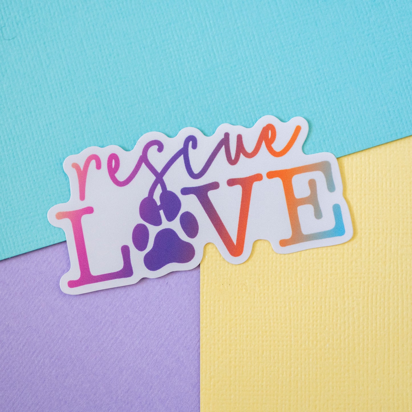 Rescue Love 3" Sticker