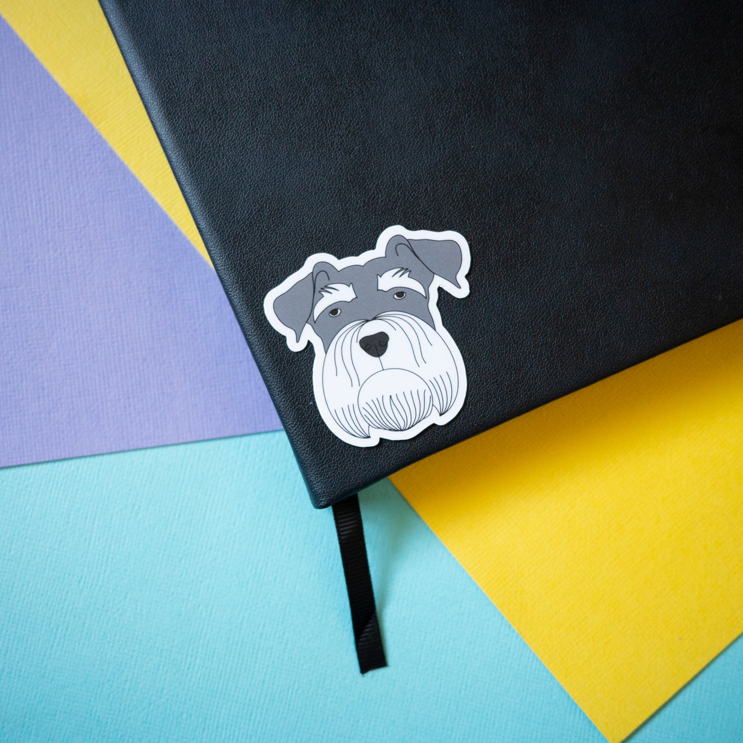 Schnauzer 2" Sticker - Salt & Pepper