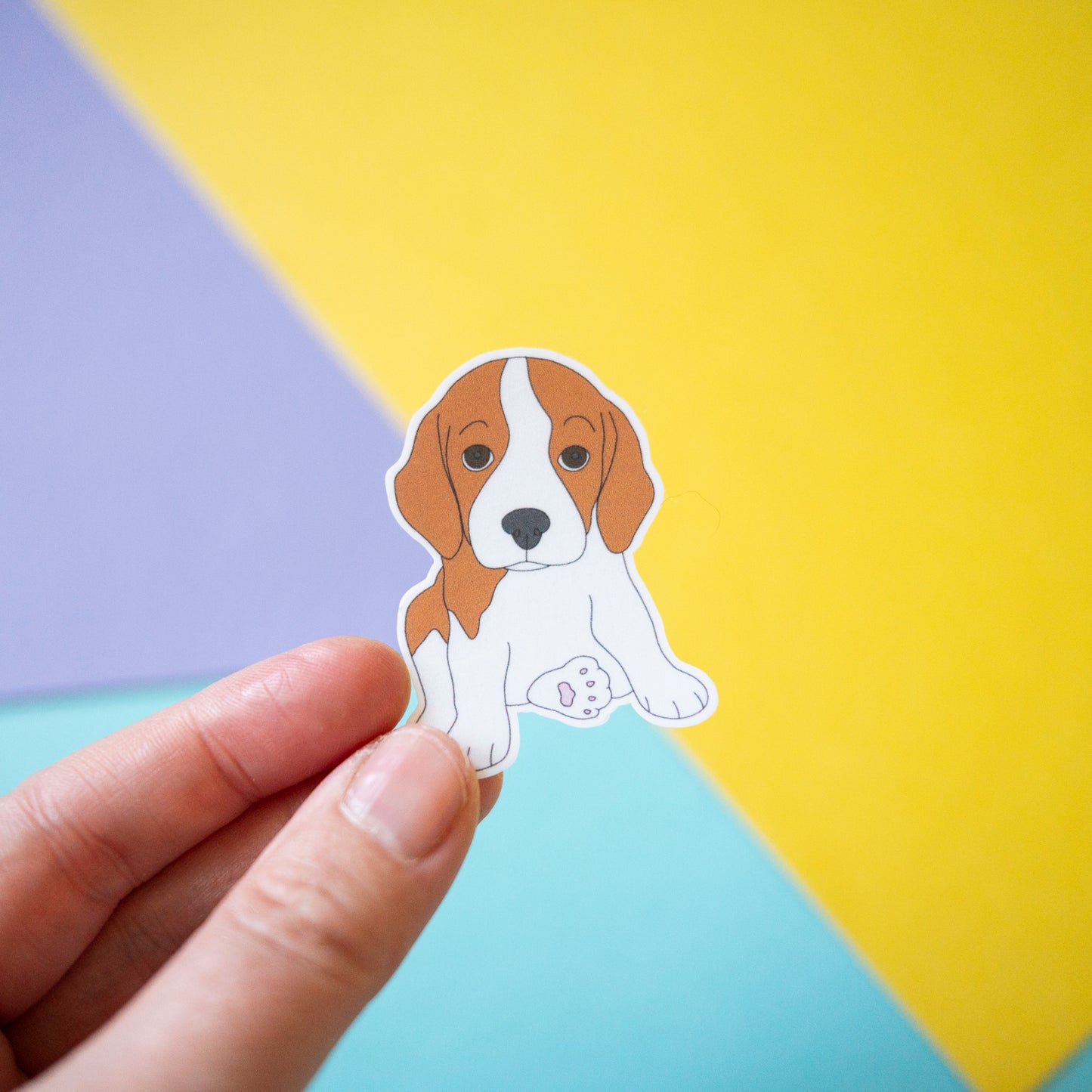 Beagle Puppy 2" Sticker