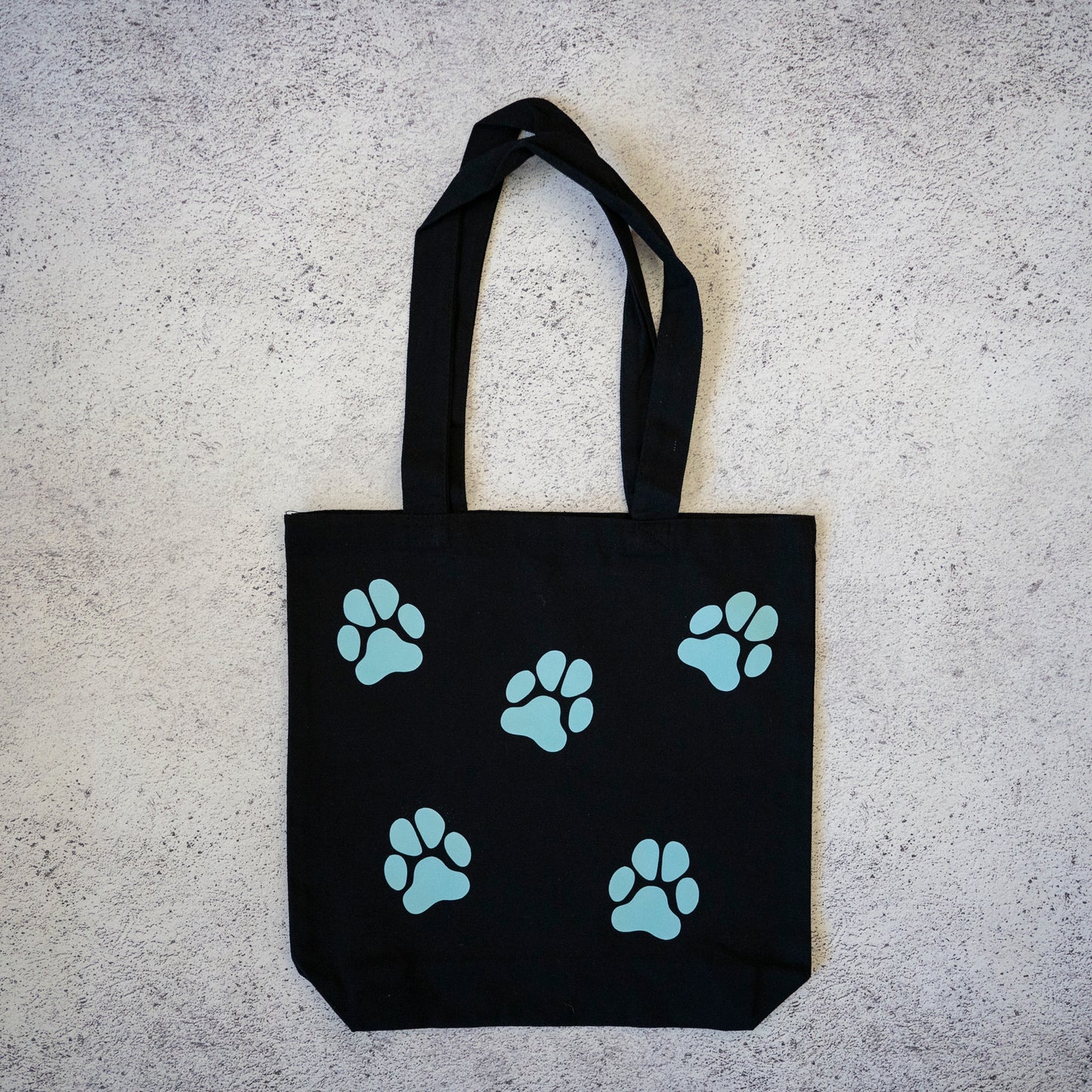 Paw Print Canvas Tote Bag
