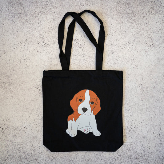 Beagle Puppy Canvas Tote Bag