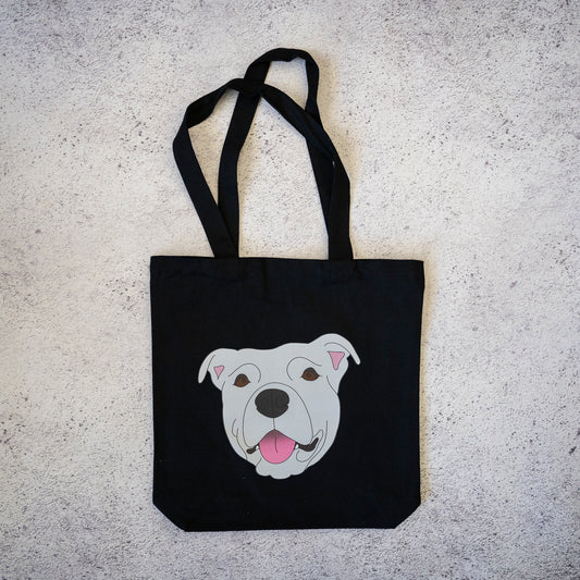 Staffy Canvas Tote Bag