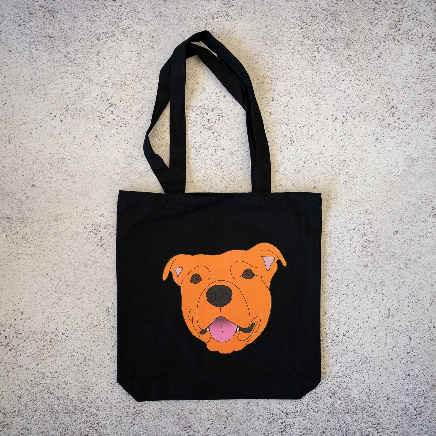 Staffy Canvas Tote Bag