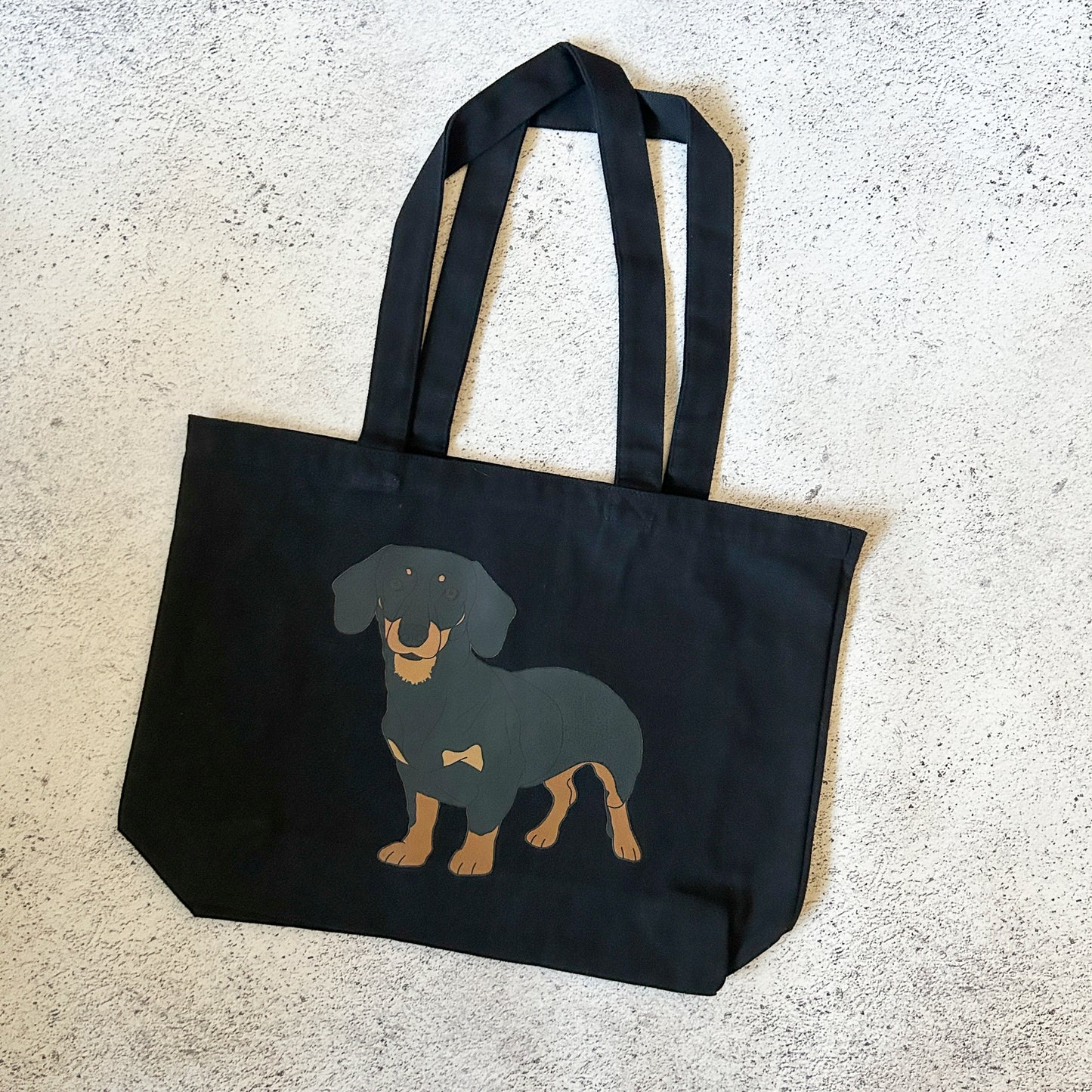 Dachshund Canvas Tote Bag