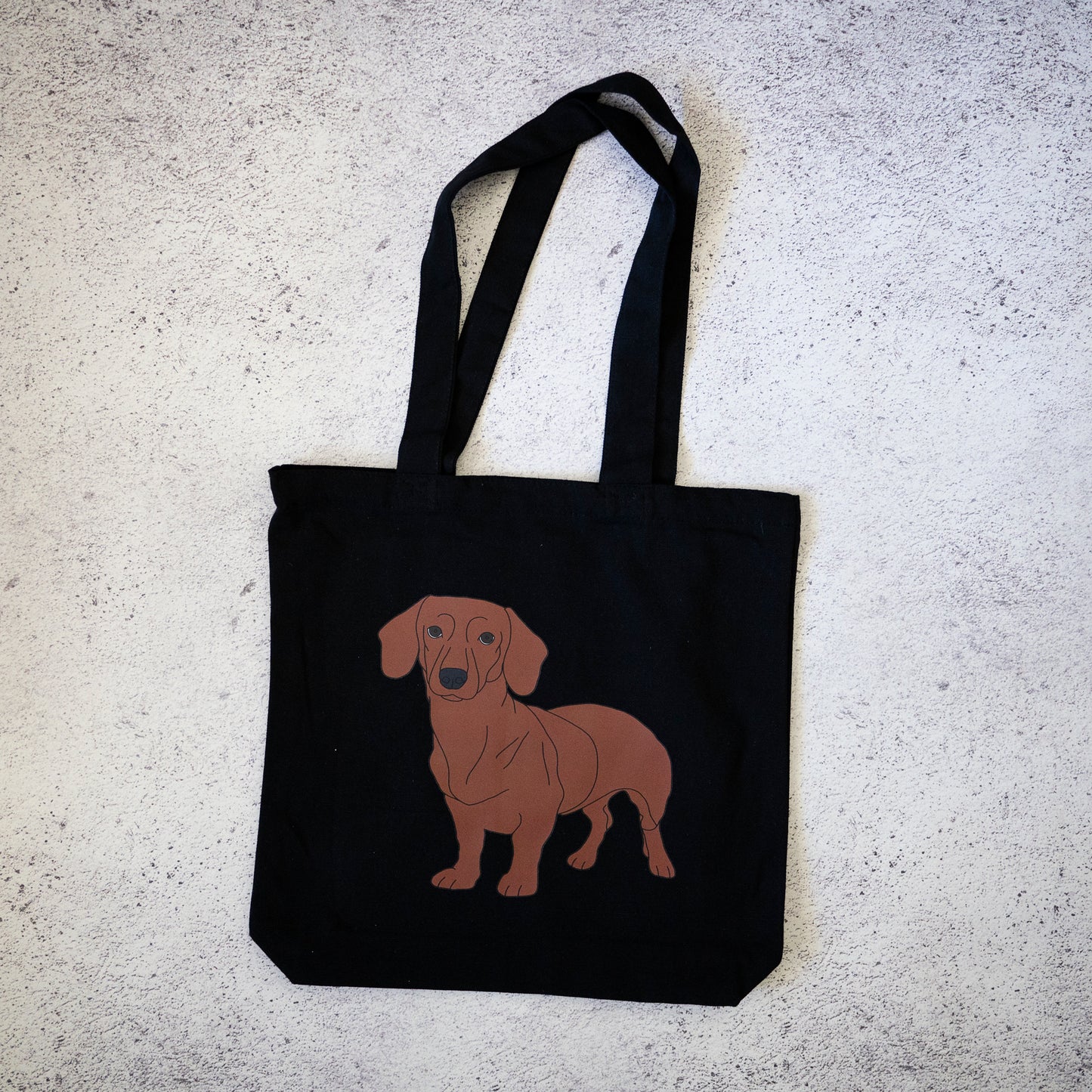 Dachshund Canvas Tote Bag