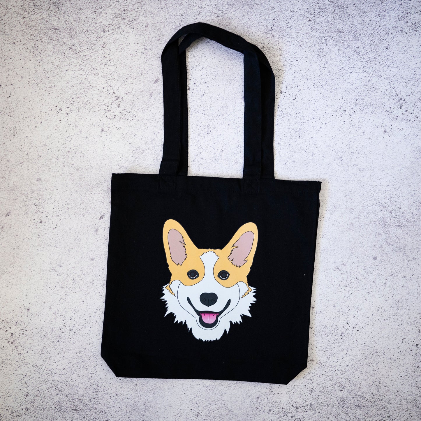 Corgi Canvas Tote Bag