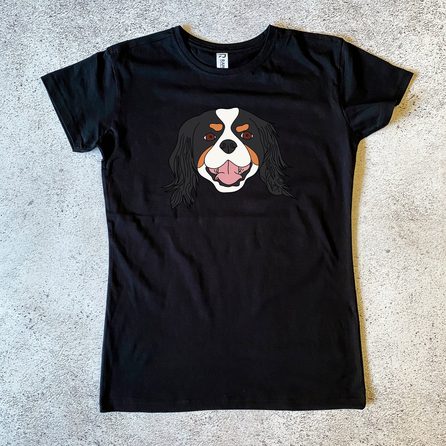 Tri-colour King Charles Cavalier Spaniel Women's T-Shirt