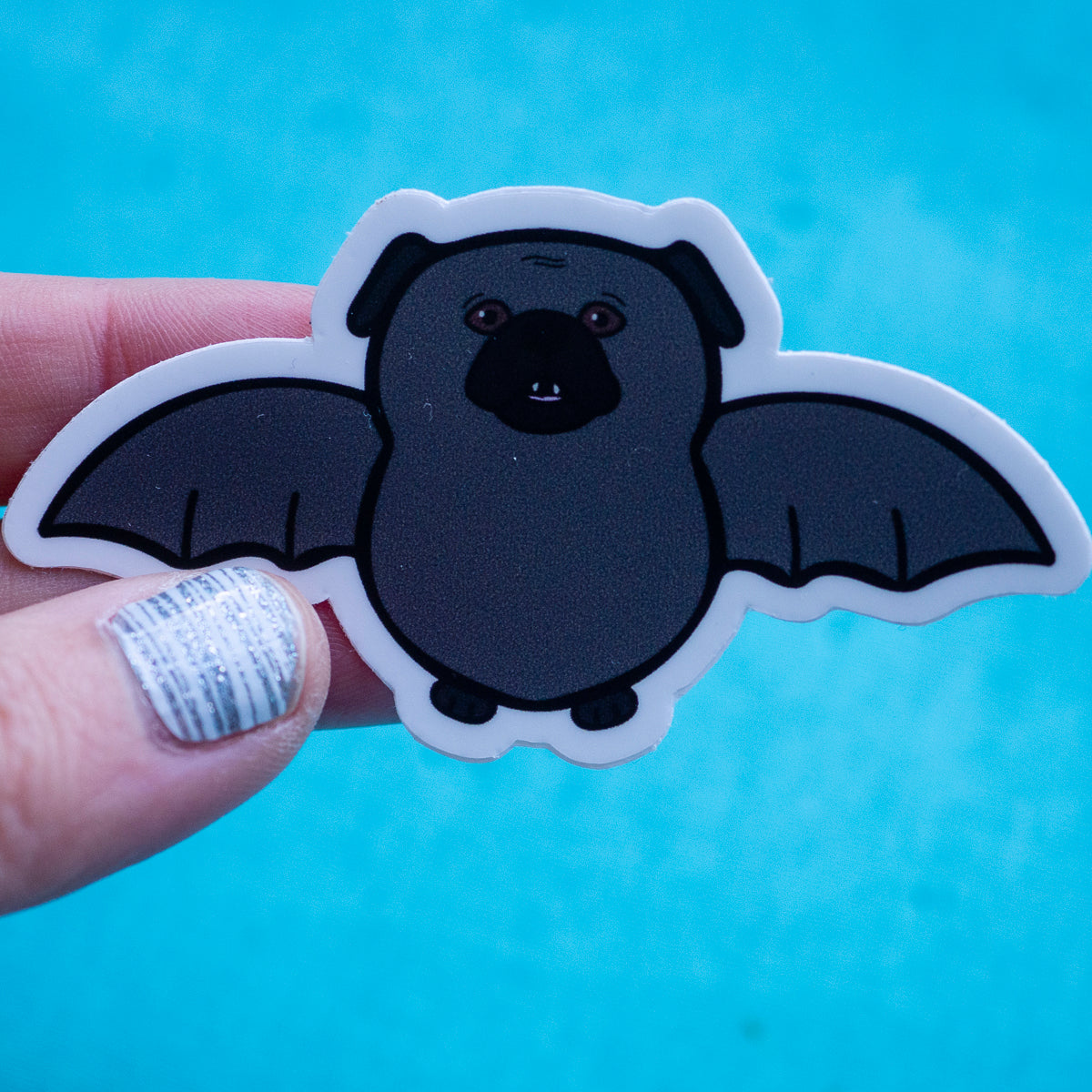 Batpug 3" Sticker