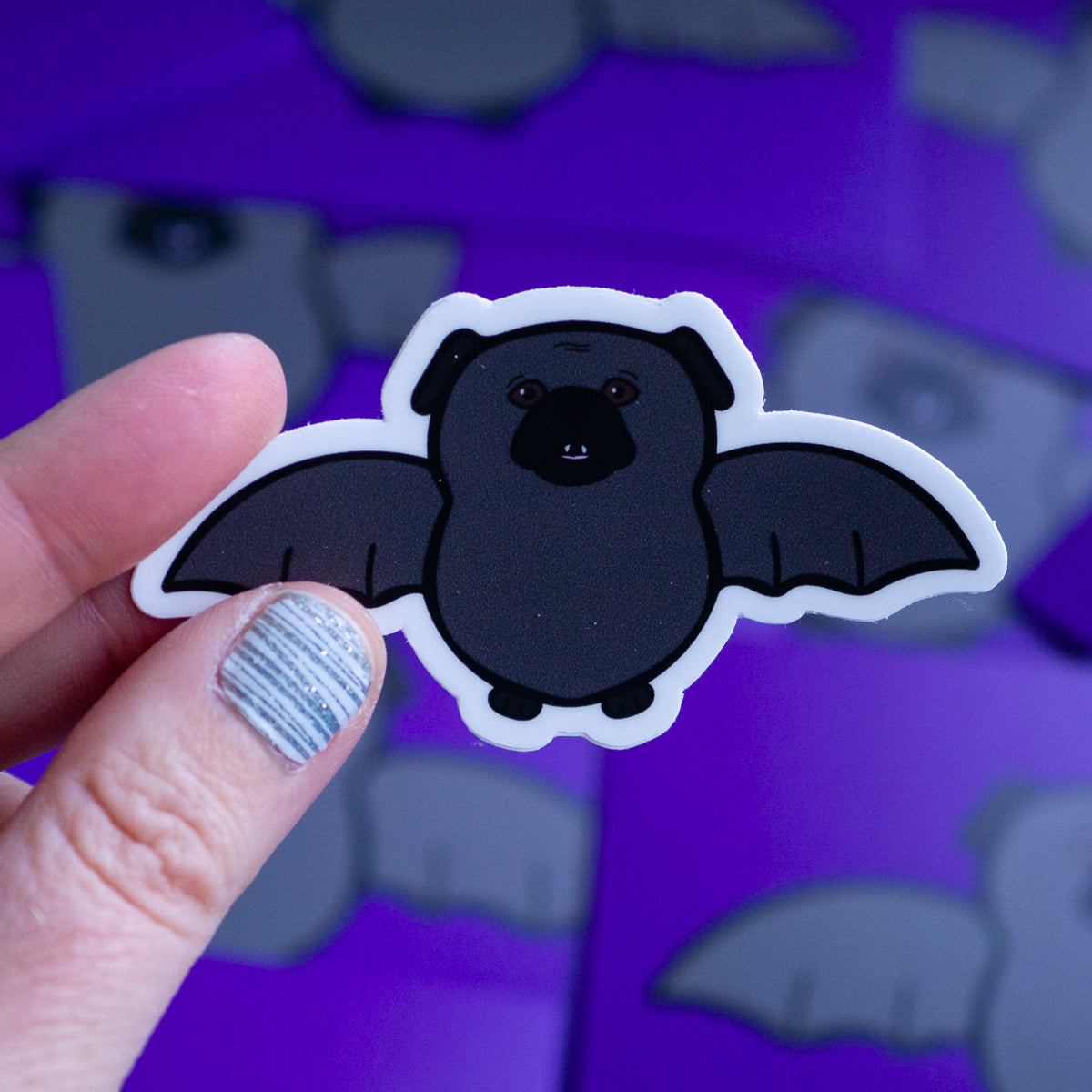 Batpug 3" Sticker