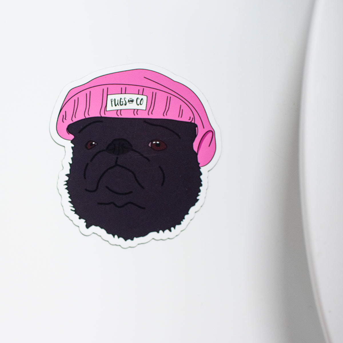 Black Thug Pug Magnet