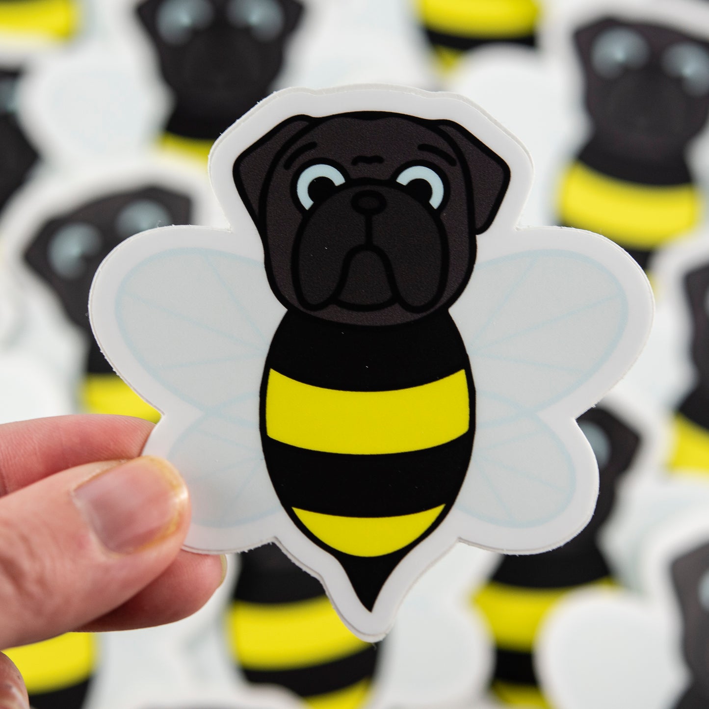 Bumble Pug 3" Sticker