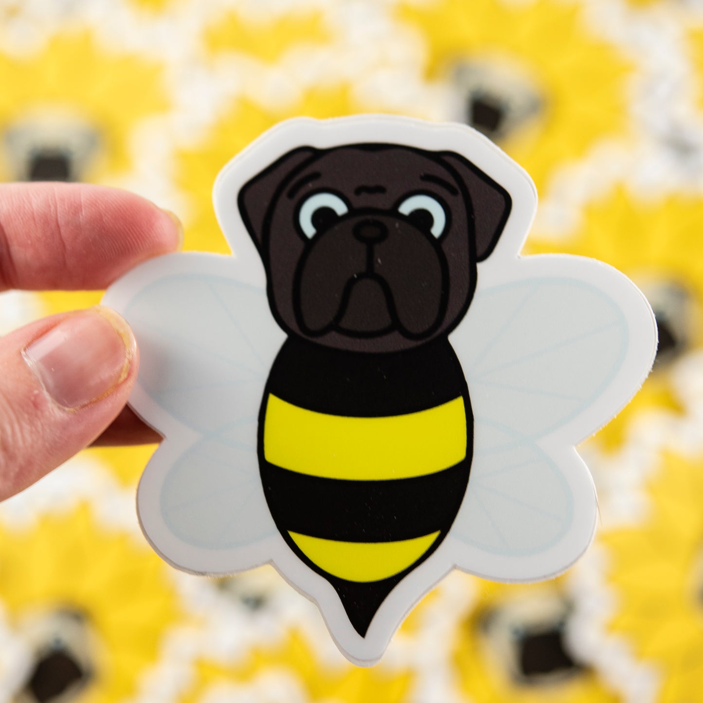 Bumble Pug 3" Sticker