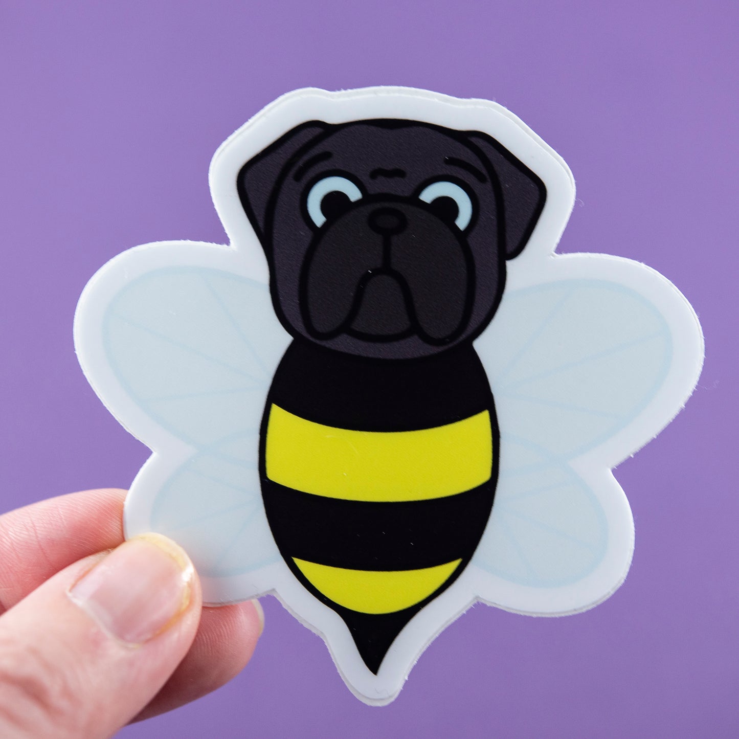 Bumble Pug 3" Sticker