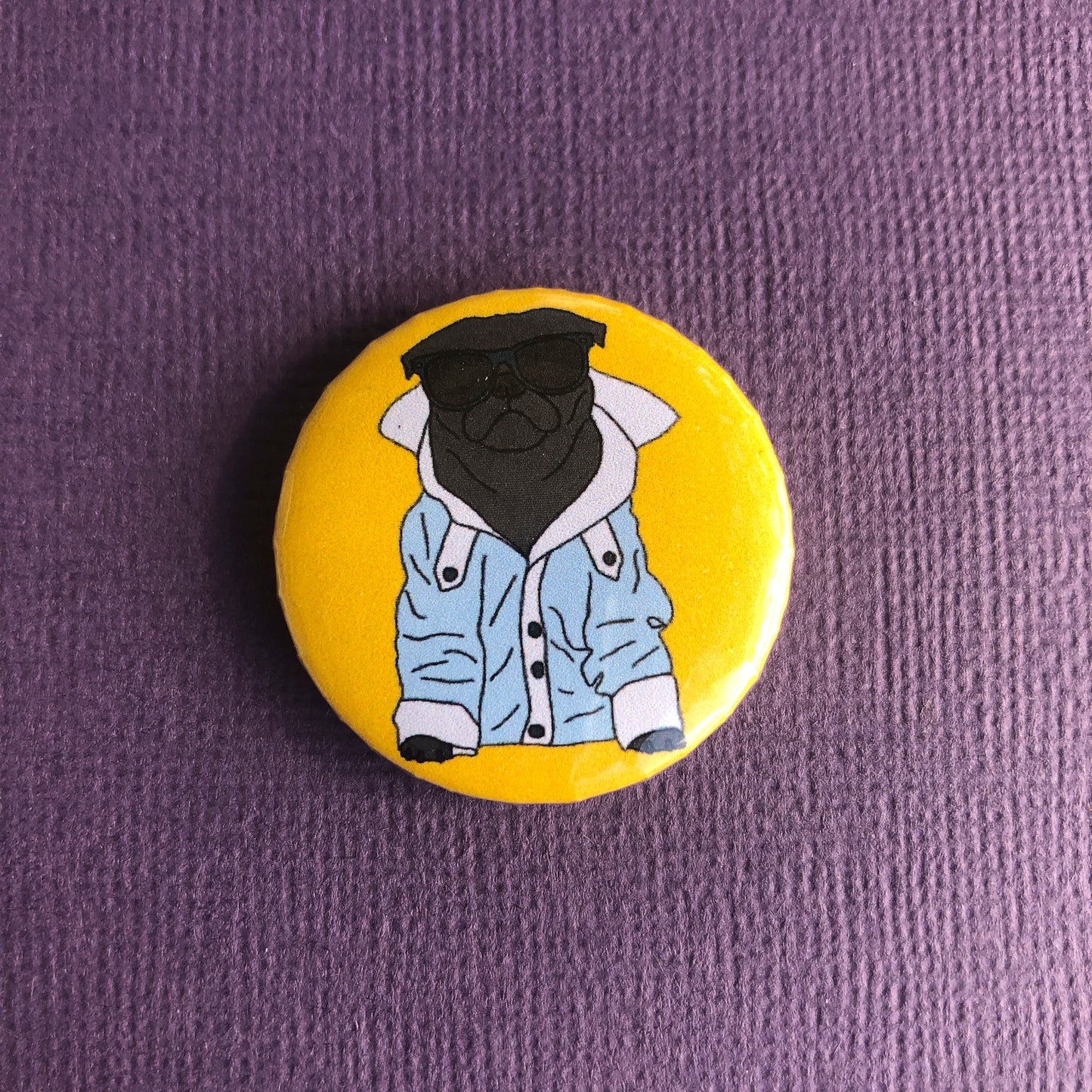 Cool Black Pug Magnet