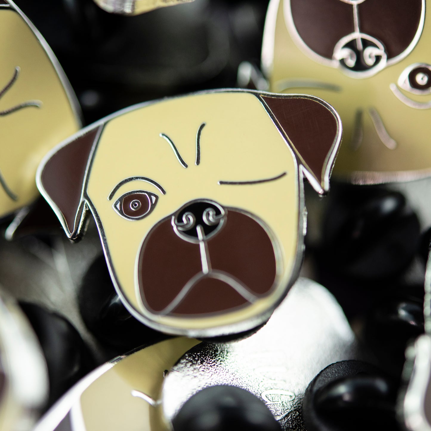 Fawn Pirate Pug Enamel Pin
