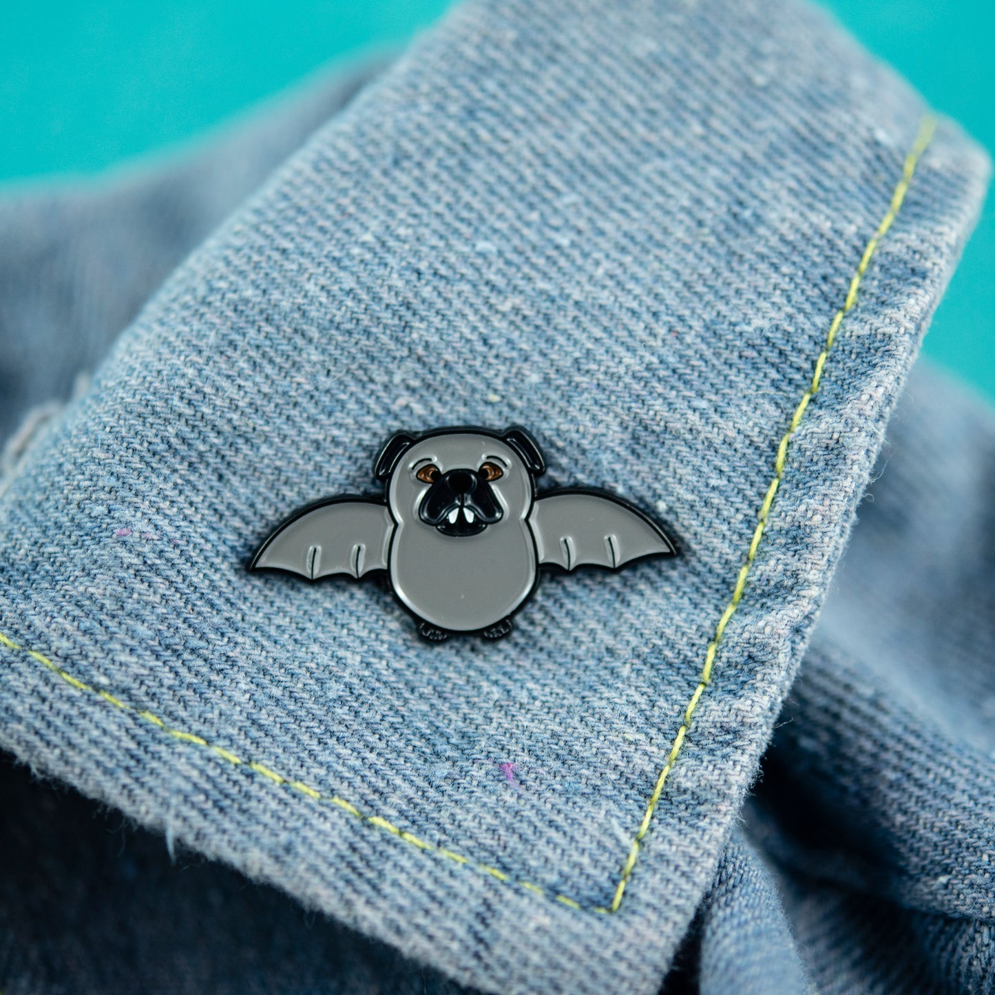 Batpug Enamel Pin