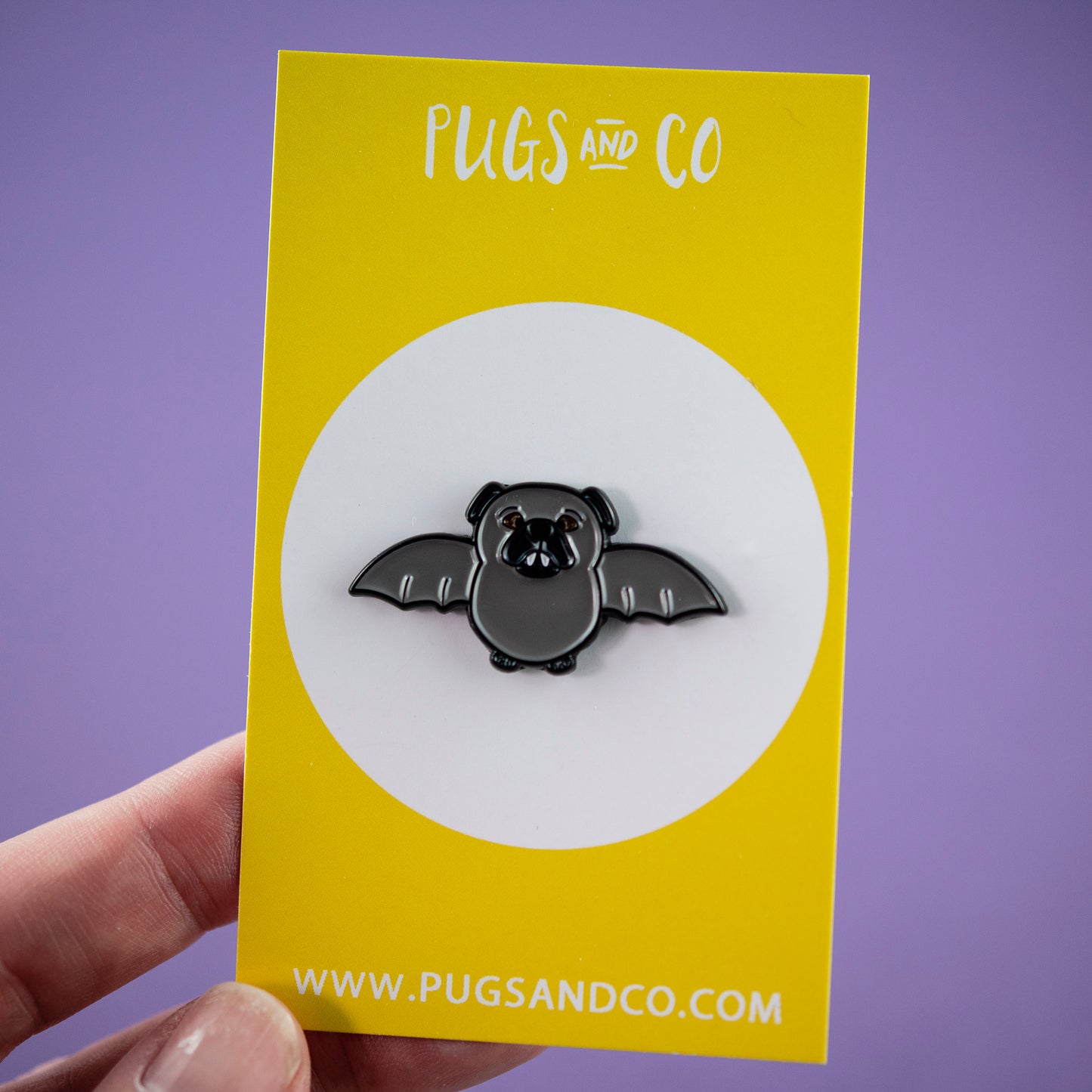 Batpug Enamel Pin
