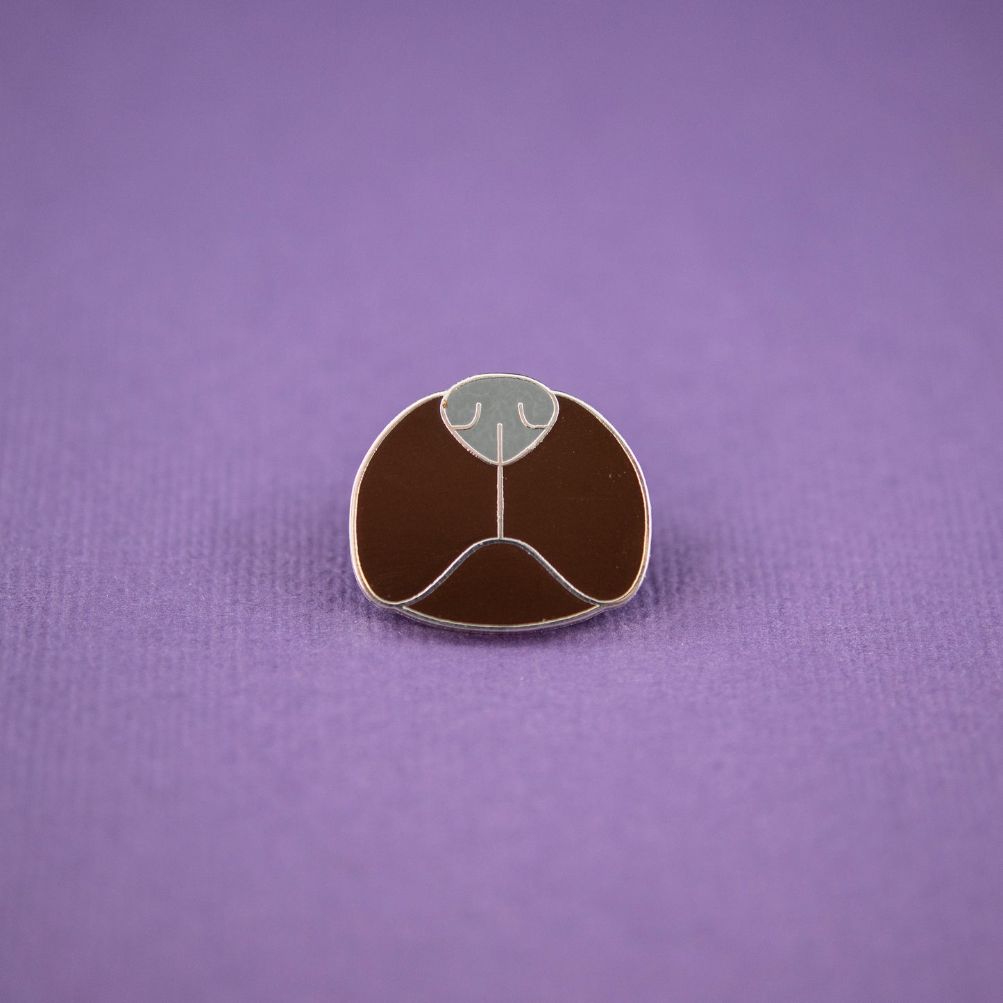 Fawn Pug Snout Enamel Pin
