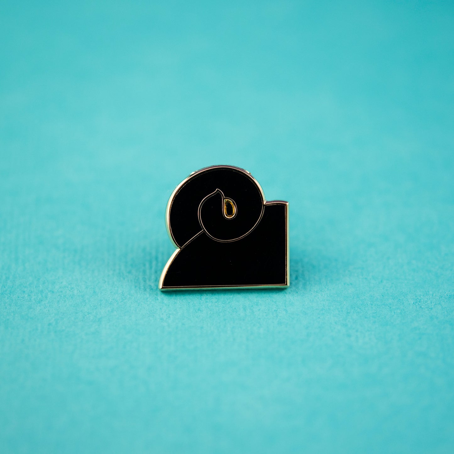 Black Pug Tail Enamel Pin