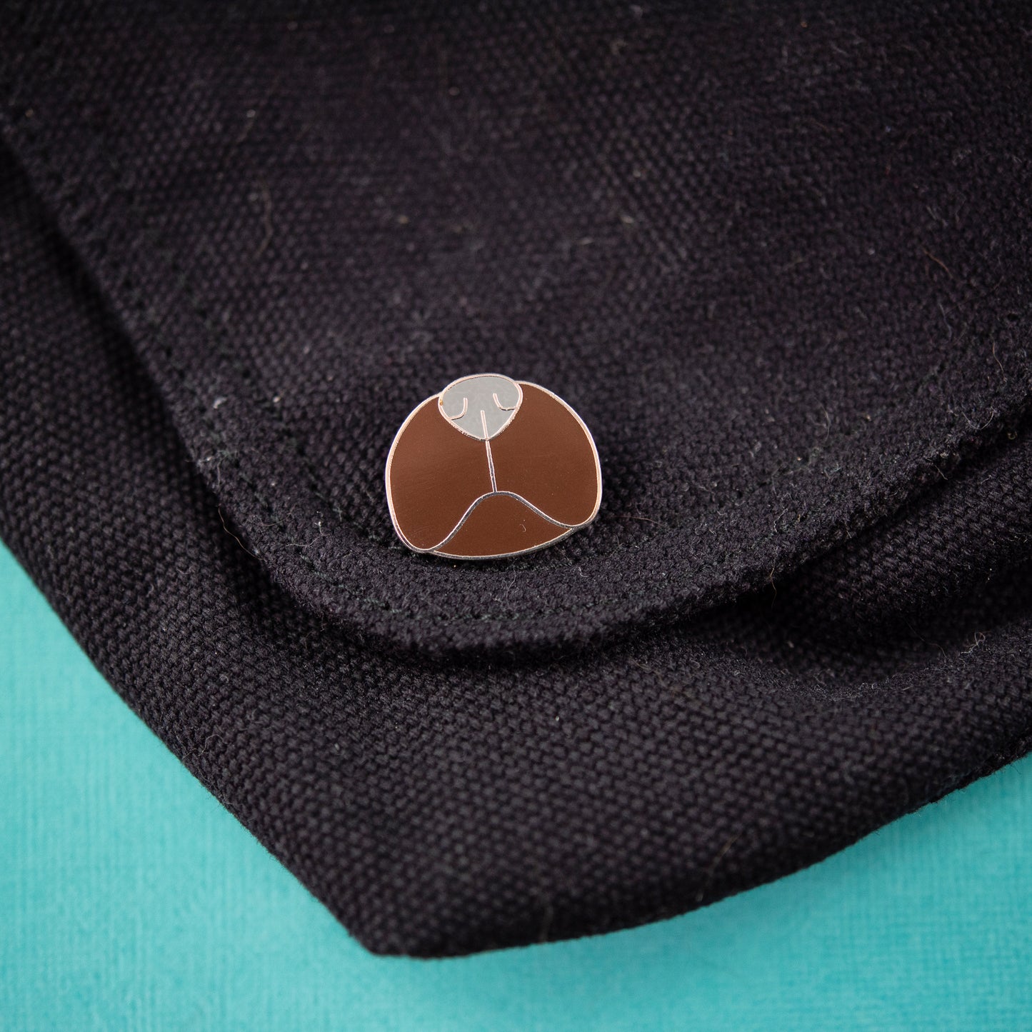 Fawn Pug Snout Enamel Pin