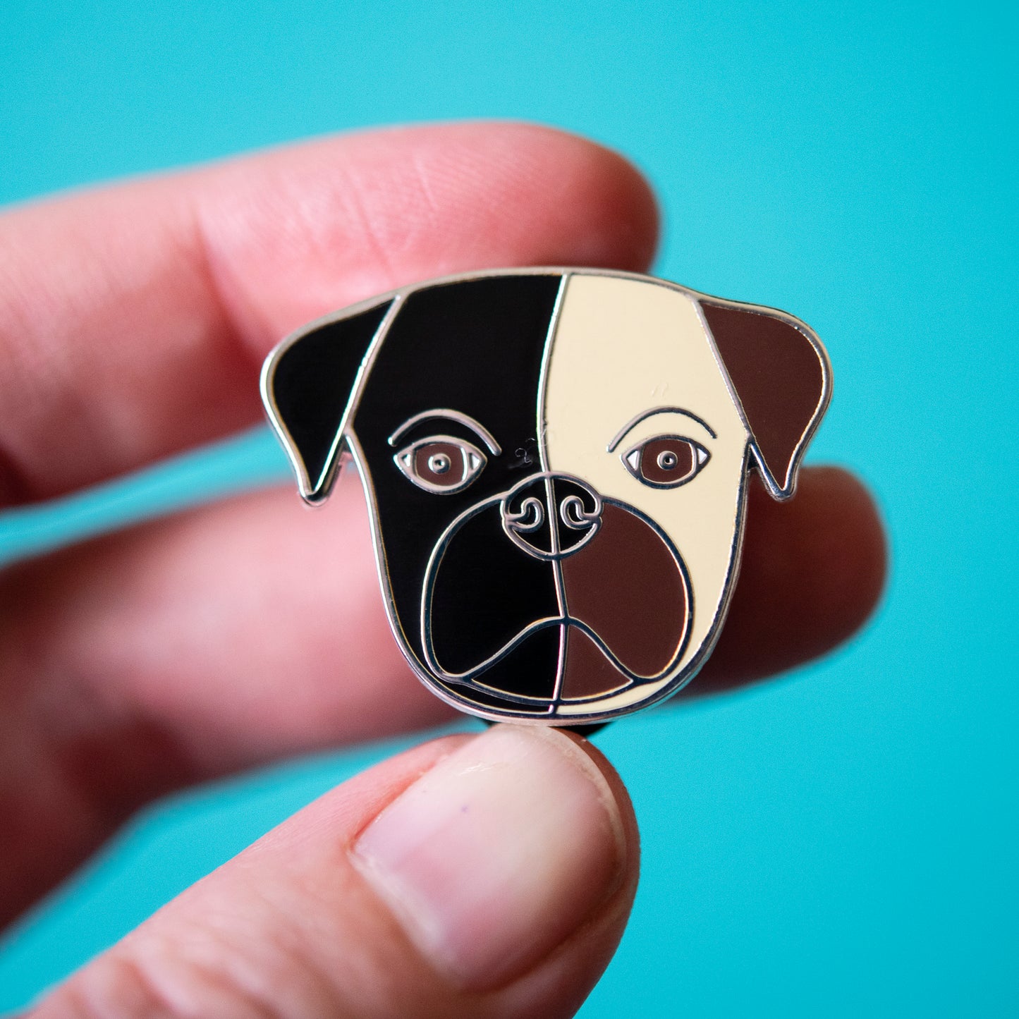 Yin Yang Pug Charity Enamel Pin