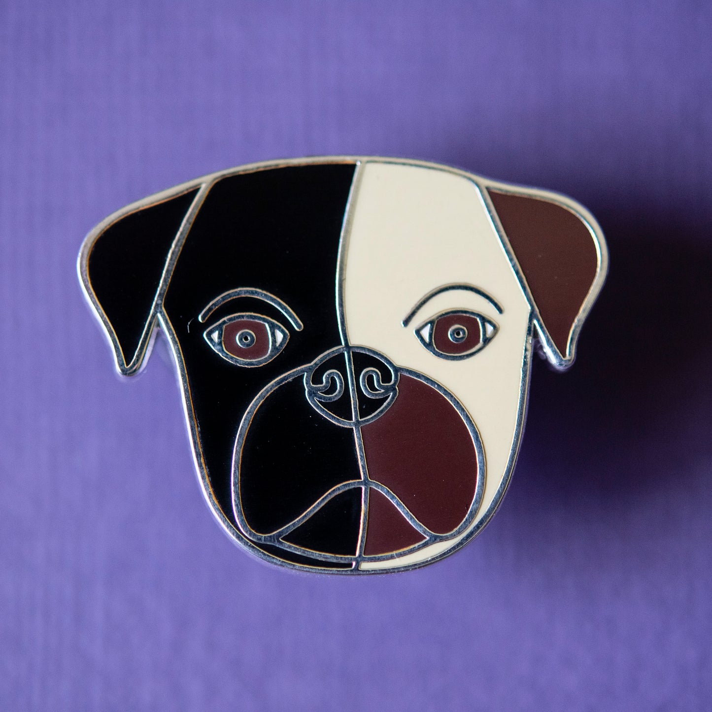 Yin Yang Pug Charity Enamel Pin