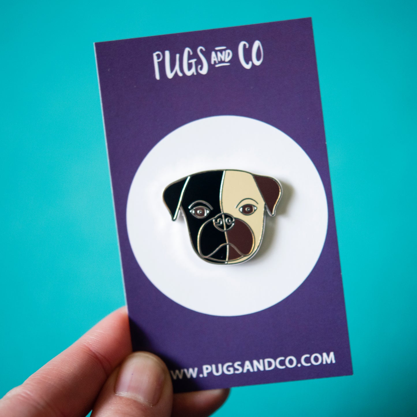 Yin Yang Pug Charity Enamel Pin