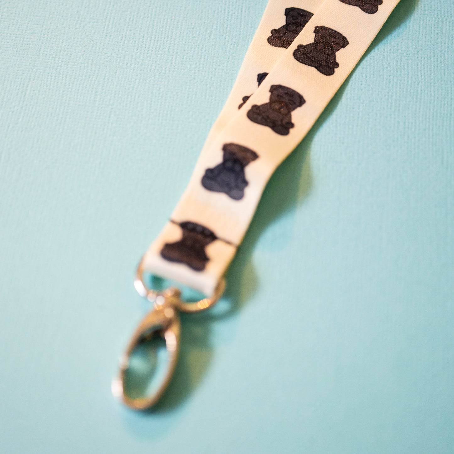 Zen Black Pug Lanyard